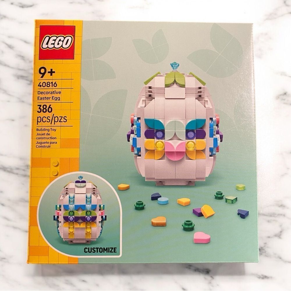 LEGO 40816 Decorative Easter Egg Building Toy NWT